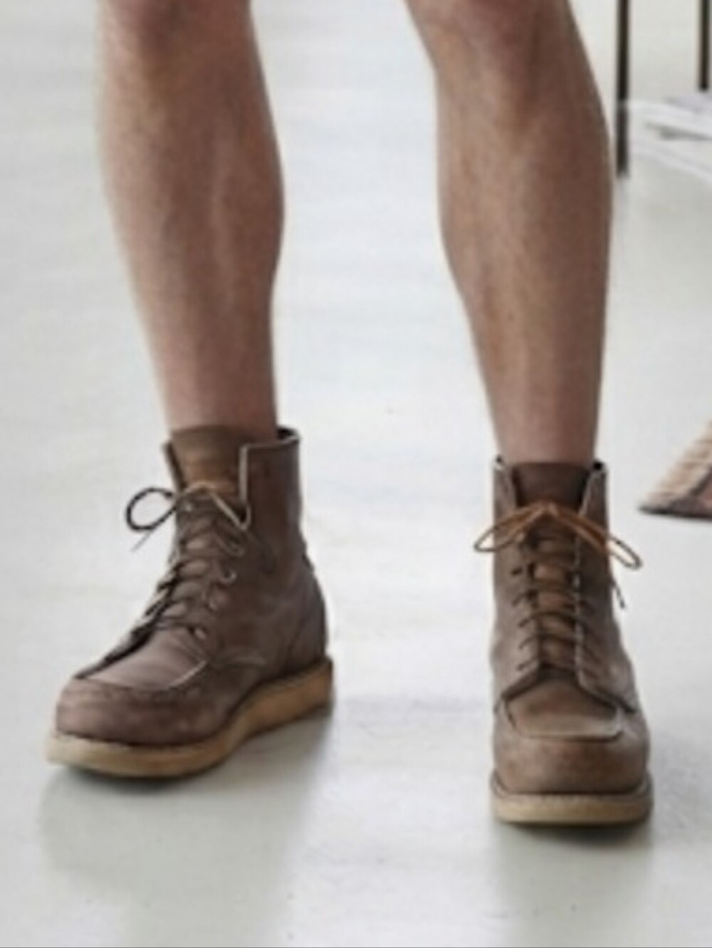 Guide Gear 154023-107 Men 8" Moc Toe Wedge Leather Work Boots Lace-Up Shoes 11.5